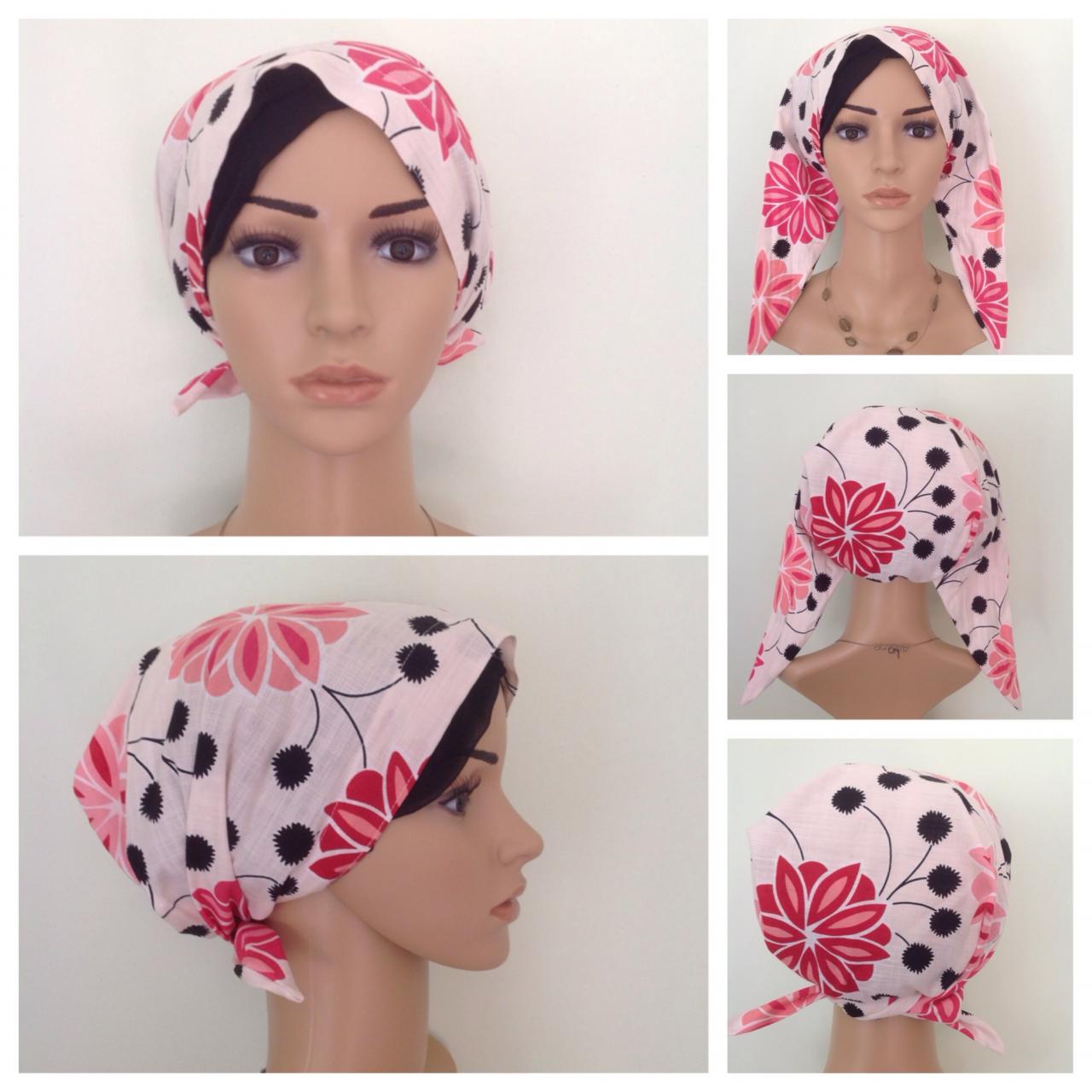 Pretied Head Scarf, Turban, Alopecia, Head Wrap, Hair Covering, Chemo
